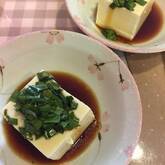 豆腐のニラダレ