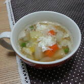 たっぷり卵白のスープ