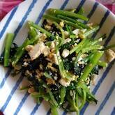 小松菜炒り豆腐炒め