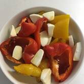 焼きパプリカのカプレーゼ風