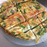 ツナとニラの卵焼き