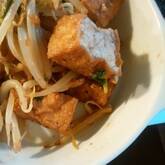 モヤシと厚揚げのケチャップ炒め