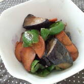 ナスとピーマンのみそ炒め