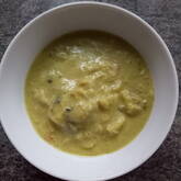 白菜とツナのカレーミルクスープ