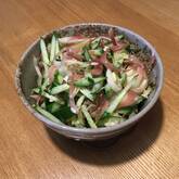 ショウガ香る！キュウリとミョウガの酢の物