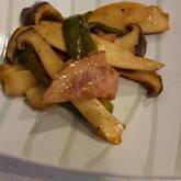 エリンギとベーコンのソース炒め