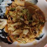 キャベツとひき肉の炒め物