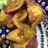 サツマイモのショウガレモン煮