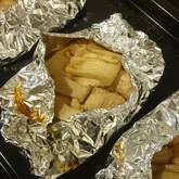 ささ身とキノコのホイル蒸し