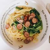 すばやく完成！小松菜とベーコンのペペロンチーノ by 吉田 朋美さん