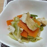 キャベツと油揚げの煮物