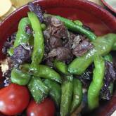 シシトウと牛肉の佃煮