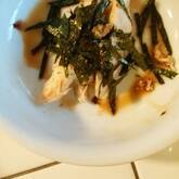 ささ身のワサビマヨ和え