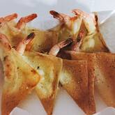 エビのチーズ焼き春巻き