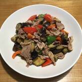 ナスと豚肉の味噌炒め