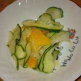 生ハムと野菜のマリネ