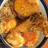 トロトロ卵のエビ天丼