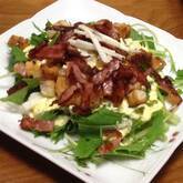 水菜と長芋のサラダ