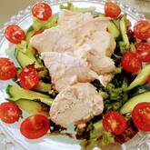 ゆで鶏のサラダ仕立て