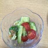 キュウリの梅和え