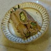 オクラの豚肉巻き