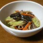 牛肉と霜降りヒラタケの旨煮