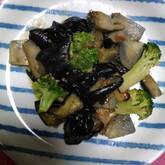 豚肉とナスの塩炒め