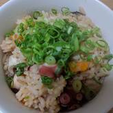 タコのシンプル炊き込みご飯