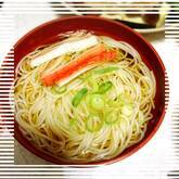 温かい ひやむぎのお吸い物 何度でも食べたくなる