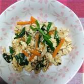 くずし豆腐炒め