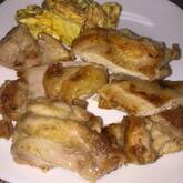 鶏もも肉の塩焼き