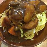 キャベツのカレーパスタ