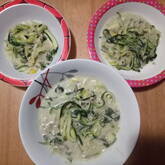 ズッキーニベジヌードルパスタ