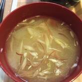 大根とミョウガの田舎みそ汁