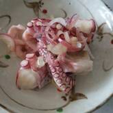 タコのガーリックマヨ和え