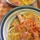 鮭入りカルボナーラ