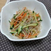 キュウリとハムの中華春雨サラダ