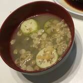 ナスと天かすのみそ汁