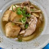 厚揚げと豚バラ肉の炒め煮