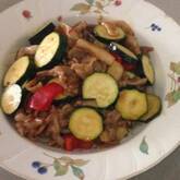 ピリ辛コク旨！豚肉とズッキーニの中華炒め