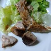 カツオのソテーガーリックソース