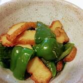 ちくわとピーマンの甘辛みそ炒め