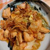 鶏むね肉のピリ辛みそ炒め