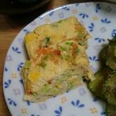 具だくさんの卵焼き