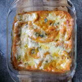 カボチャクリームの白菜グラタン