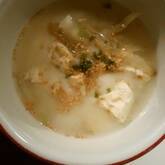 ゴボウの豆乳ゴマみそ汁