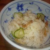 ちくわと梅の炊き込みご飯