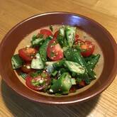 オクラとプチトマトのナムル