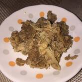 玉ネギと牛肉の甘辛炒め