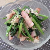 ホウレン草のバターしょうゆ炒め